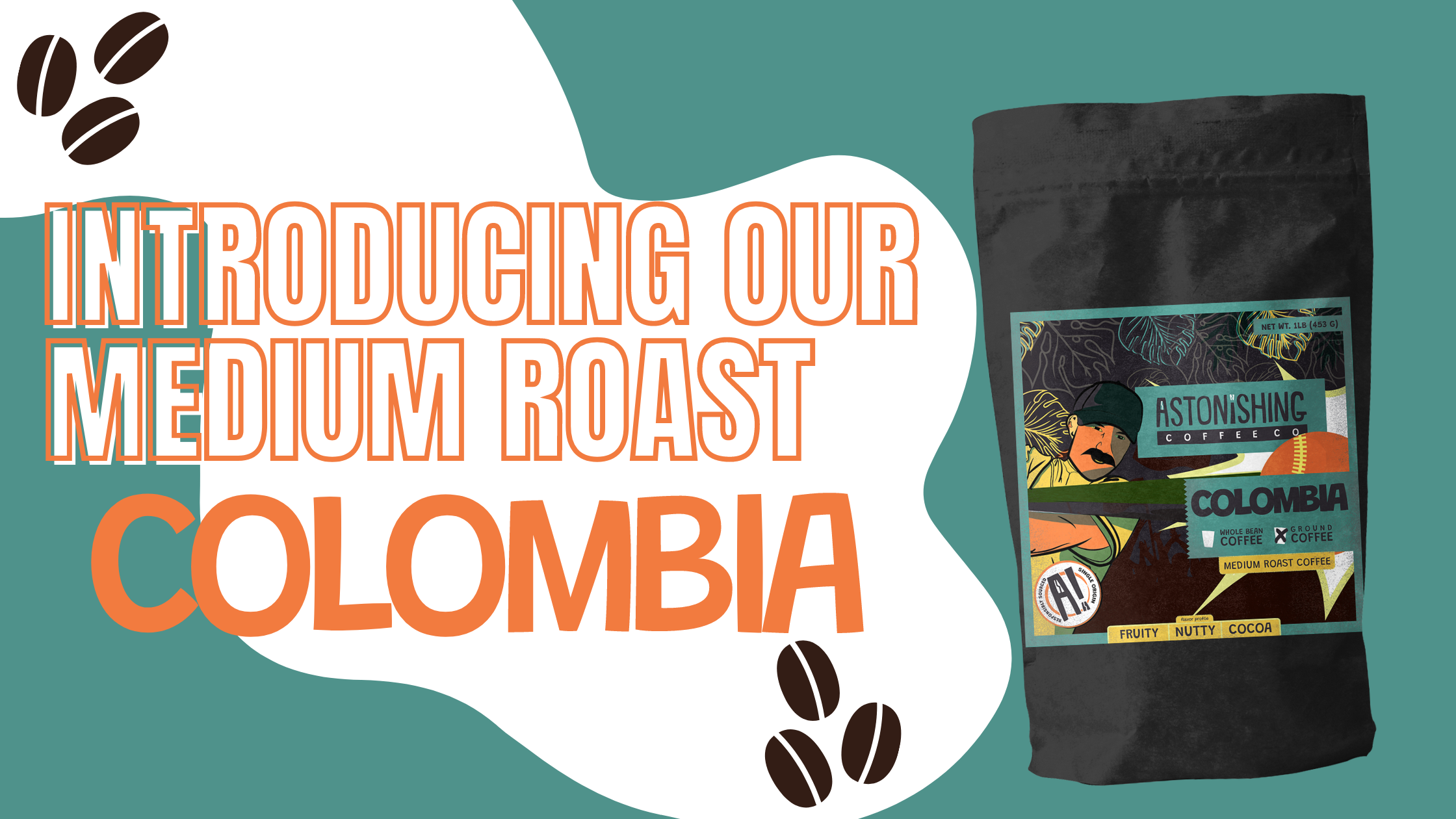 Introducing Astonishing Coffee’s Medium Roast: Colombia Coffee